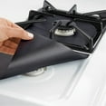 thumbnail image 1 of YYKihy 2PCS Universal Stove Burner Covers Protector Sheets Oven Liner Reusable BK, 1 of 5
