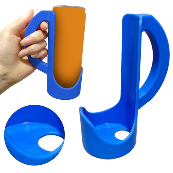YYKihy 3D Printed Slim Can Handle Grip Reusable 12 Oz Container For Beer And Energy Drinks | Non Slip Design Portable And Dishwasher Slim Can Holder