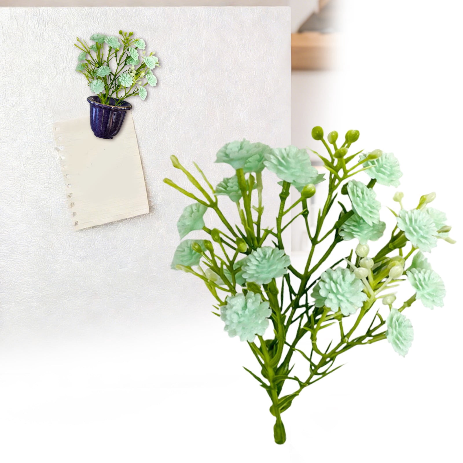 YYKihy Artificial White/Green/Yellow//Rose Red//Red/Blue Flowers (5cm ...