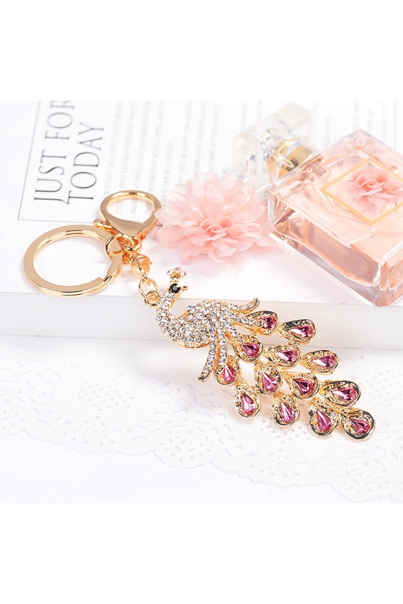 Beautiful Rhinestone Key Chain Crystal Purse Keychain Bag Key Ring