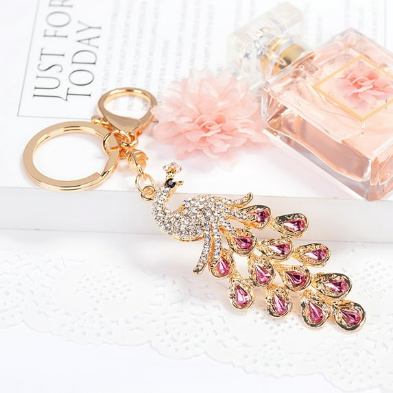 YYKihy Beautiful Rhinestone Key Chain Crystal Purse Keychain Bag Key Ring