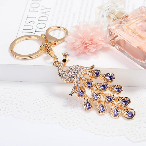 YYKihy Beautiful Rhinestone Key Chain Crystal Purse Keychain Bag Key Ring