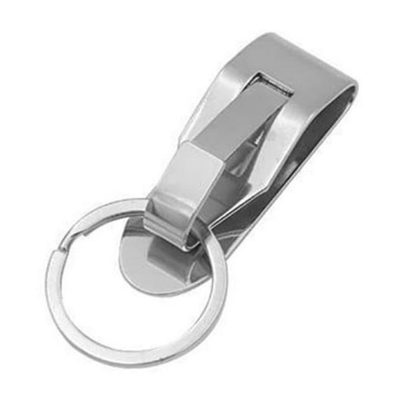 YYKihy Belt Key Holder Clips Stainless Belt Clip Keychain Quick Release Clip On Holder With Detachable Key Ring Heavy Duty Belt Keyring For ID Badge Keys Or Small