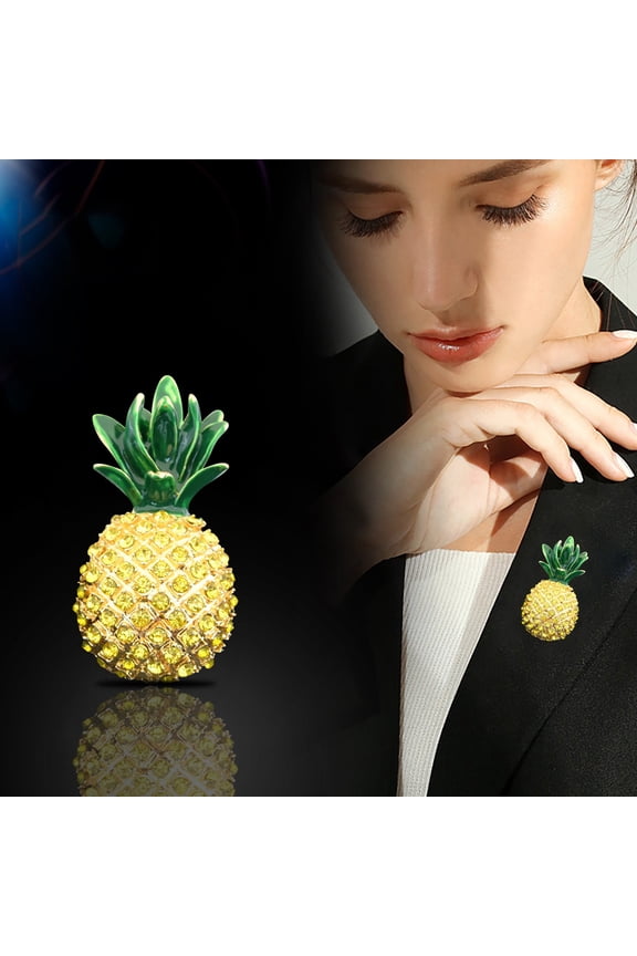 Brooch Enamel Jewelry Fruit Pineapple Brooch For Women Men For Her Or Him