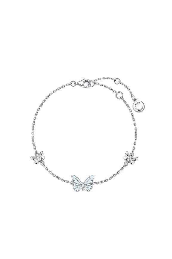 Butterfly Bracelet Anklet Created Opal Butterfly Jewelry Gifts For Women Birthday Christmas Day Gifts