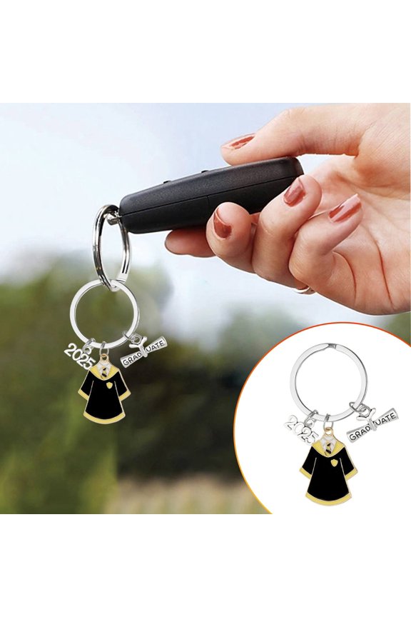 Class Of 2025 Graduation Keychain 2025 Graduation Gown Cap Key Ring Congrats Grad Key Chain