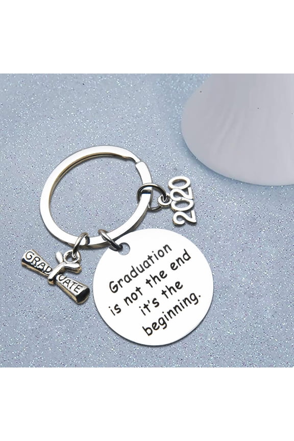 Class of 2020 School Keychain Keyring Memorial Graduation Gift Stainless Steel