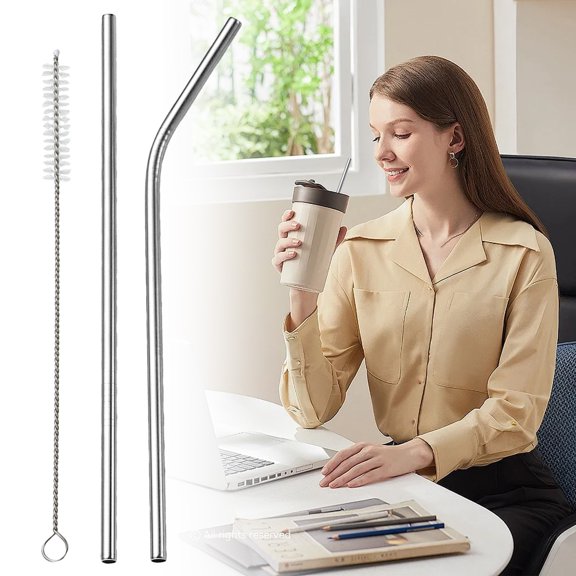 YYKihy Colorful Reusable Stainless Drinking 304 Stainless Set Coated Metal Pipe Paper Card Packaging