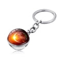 thumbnail image 1 of YYKihy Cosmic Galaxy Planet Time Gemstone Double-Sided Glass Ball Keychain Key Ring, 1 of 2
