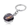 thumbnail image 1 of YYKihy Cosmic Galaxy Planet Time Gemstone Double-Sided Glass Ball Keychain Key Ring, 1 of 2