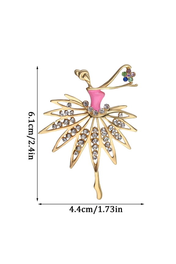 Diamond-Studded Flash Brooch All-Match Fashion Pin High-End Full Diamond Corsage