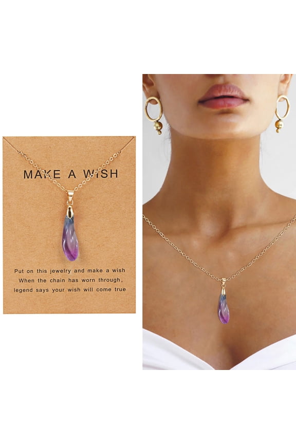 Drop Shape Necklaces Gold Necklaces For Women Friendship Necklaces Paper Card Necklaces Clavicle Necklaces Adjustable Gift