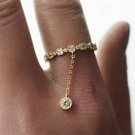 YYKihy Engagement Round Cut Zircons Women Wedding Rings Jewelry Rings For Woman Full Diamond Ladies Ring