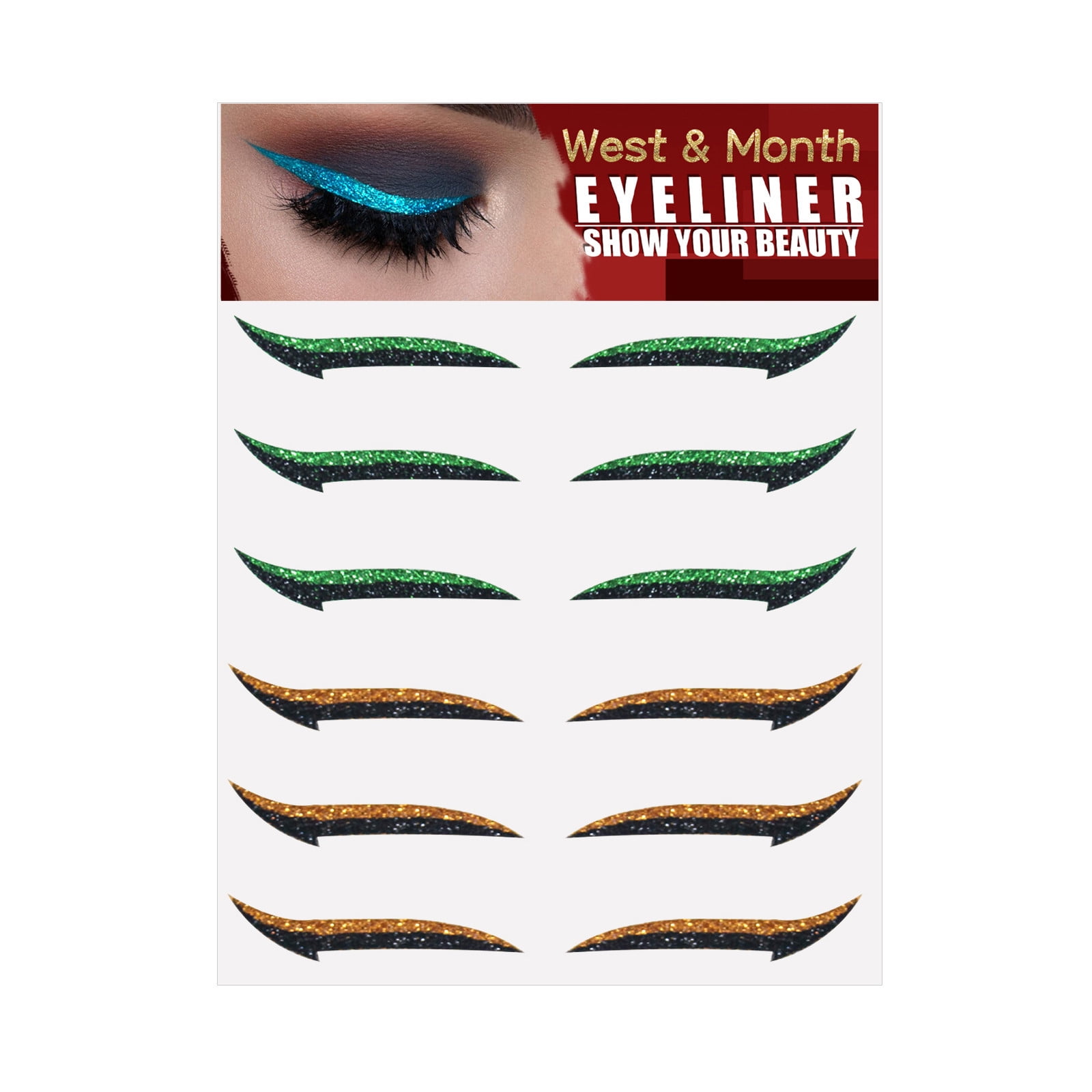 YYKihy Eyeliner Eyeliner Pencil Reusable Eyeliner Stickers Reusable