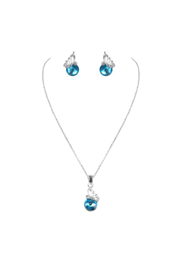 Fashion Stud Earrings Necklace Three-piece Set, Gift For Girlfriend
