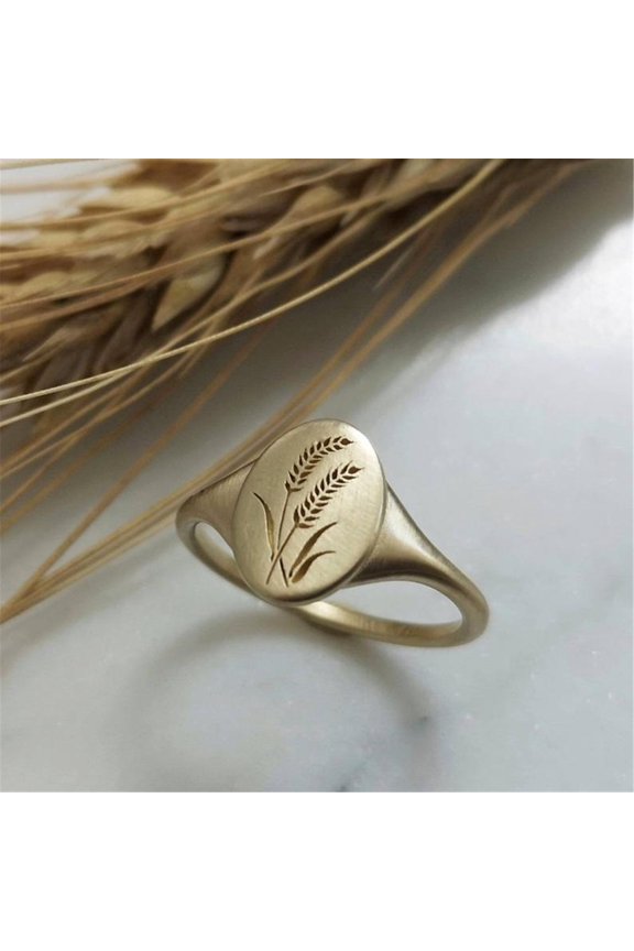 Fashion Trend Metal Retro Geometric Gold Knuckle Ring Flower Ring Jewelry Gift