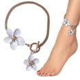 thumbnail image 1 of YYKihy French High End Design Alloy Flower Anklet Light European And American Fashion Simple Female Style, 1 of 9