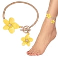 thumbnail image 1 of YYKihy French High End Design Alloy Flower Anklet Light European And American Fashion Simple Female Style, 1 of 9