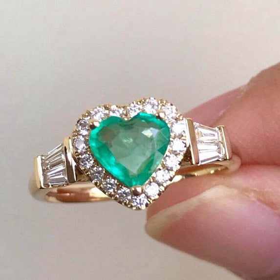 YYKihy Gemstone Birthstone Sapphire Statement Engagement Rings For Women Anniversary Promise Rings For Her
