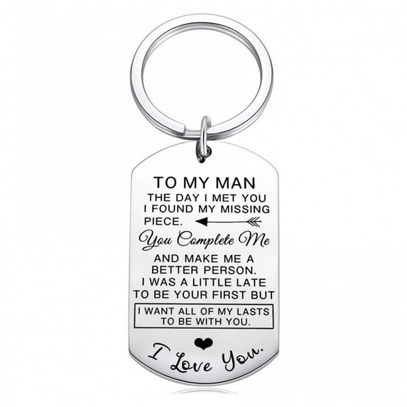 YYKihy Gifts From Girlfriend Valentines Day Keychain For Him Men Soulmate To My Boyfriend I Love You Couple Gift For Christmas Birthday Thanksiving New Boyfriend Present From Girlfriend