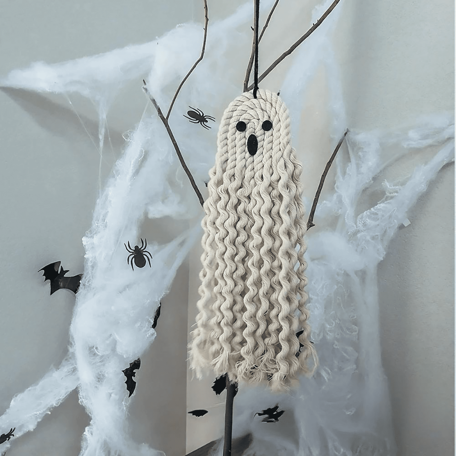 YYKihy Hand Woven Halloween Wall Hangings In Two Styles Happy And Scary ...