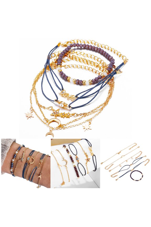 Knotted Circle Fashion Chain Round Bracelet Knotted Chain Bracelet Fashion Geometric Open Circle Geometric Open Round Bracelets