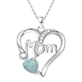 thumbnail image 1 of YYKihy MOM Letter Heart Pendant Mother's Day Birthday Gift Necklace, 1 of 4