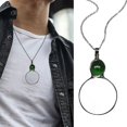 thumbnail image 1 of YYKihy Magnifying Glass Necklace Magnifying Glass Pendant Necklace Retro Reading Magnifying Glass Magnifying Glass Suitable For Books Newspapers Reading Crafts Needlework, 1 of 9