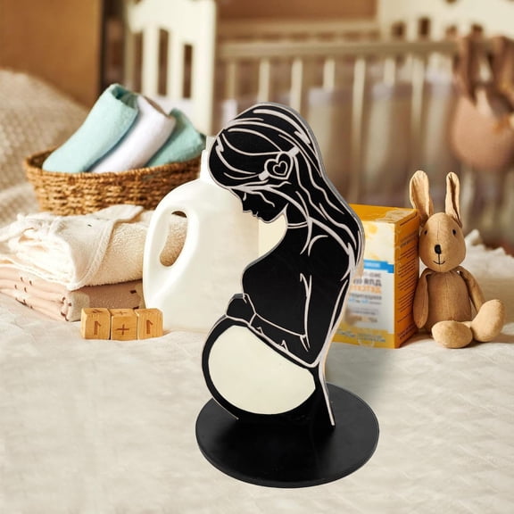 YYKihy Maternity Photo Frame Wooden Heart Photo Frame Mom Pregnancy Announcement Sign Pregnancy Gift First Time Mom Maternity Baby