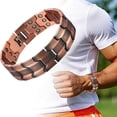 thumbnail image 1 of YYKihy Men's Copper Bracelet 3X Strength 99.99% Pure Copper Bracelets With Magnets Adjustable Length With Sizing Tool, 1 of 9