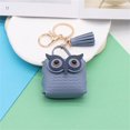 thumbnail image 1 of YYKihy Multipurpose Cute Mini Bag Keychain Leather Owl Tassel Keychain Owl Coi N Purse Keychain, 1 of 9