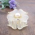 thumbnail image 1 of YYKihy New Cute Translucent Jelly Colors Flower Shape Hair Claws Women Girls Hair Clips, 1 of 3