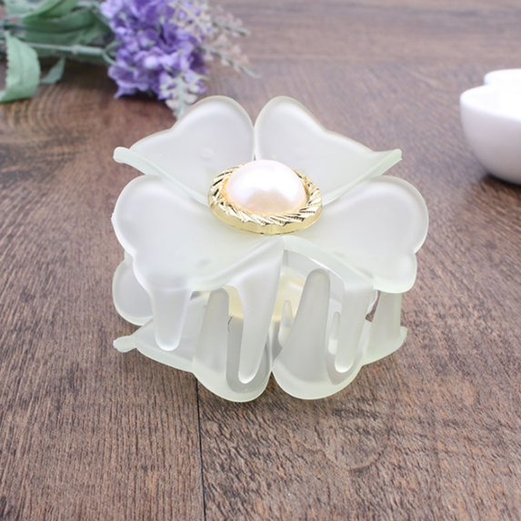 YYKihy New Cute Translucent Jelly Colors Flower Shape Hair Claws Women Girls Hair Clips