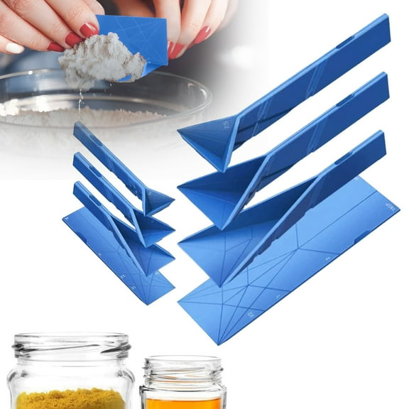 YYKihy Original Flat Folding Measuring Spoons | 2 Spoons Fold Into 6 Sizes | Tech Lasts 100k+ Folds | LeakProof For & Dry | Packaging