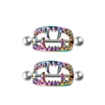 thumbnail image 1 of YYKihy PAIR Nipple Shields Fangs Design Body Jewelry Steel Barbell Rings, 1 of 4