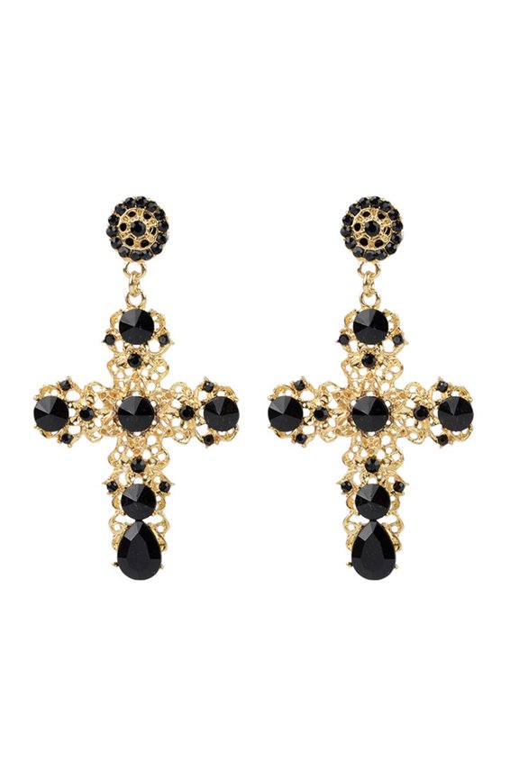 Personality Romantic Retro Diamond Luxur Metal Earrings Ladies Jewelry Gift