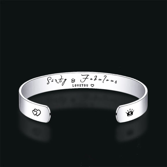 YYKihy Personalized Gift Engraved Spell Bracelet Adjustable Cross Border Fashion Jewelry Mothers Day Gifts