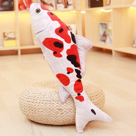 YYKihy Plush 3d Shape Fish Simulation Pillow Cute Gift Sofa Cushion Fish Stuffed Pillow