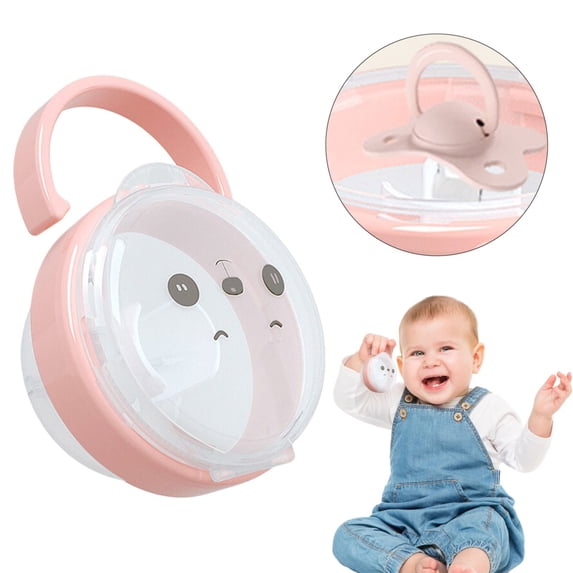 YYKihy Portable Baby Infant Pacifier Nipple Travel For Case Little Round Shape Storage Box Baby Container Holder Pacifi