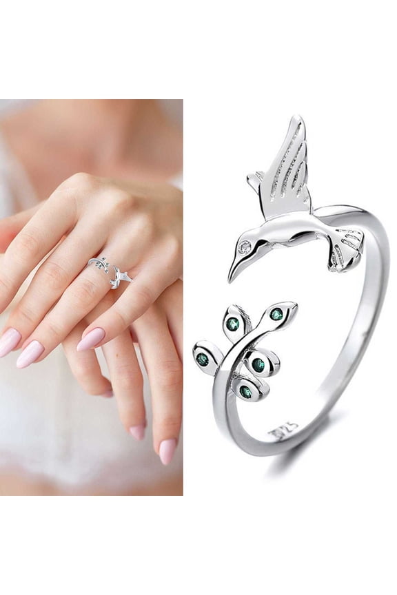 Ring Ring Day For Mom Jewelry Birthday Mother'S Adjustable Copper Lady'S Bird Ring Rings