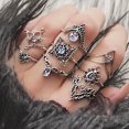 thumbnail image 1 of YYKihy Rings Finger Vintage Jewelry For Women Boho Set Midi Opal Ring Rings, 1 of 8