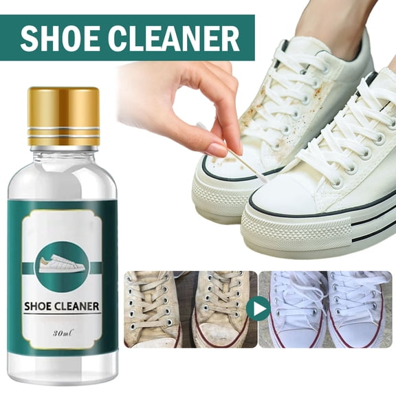 YYKihy Shoes Cleaner New Shoes Cleaner Shoes Cleaner (1pcs) Shoe Edge Black Decontamination Cleaning Brightening A Wipe That Is White Wash Cleaning Agent 30ml
