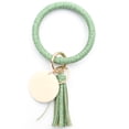 thumbnail image 1 of YYKihy SilKeychain Bracelet Wristlet Key Ring Silicone Beaded Bangle Cute Key Chains For Women, 1 of 1