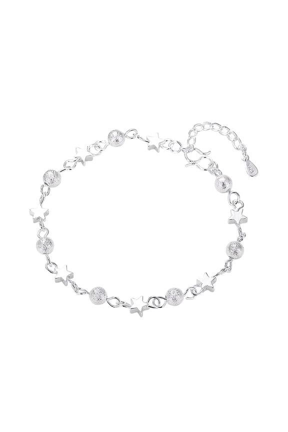 Star Pearl Heart Chain Adjustable Aesthetic Bracelet For Women Jewelry Punk Gothic Dainty Bracelet Resin Transparent Star Ribbon