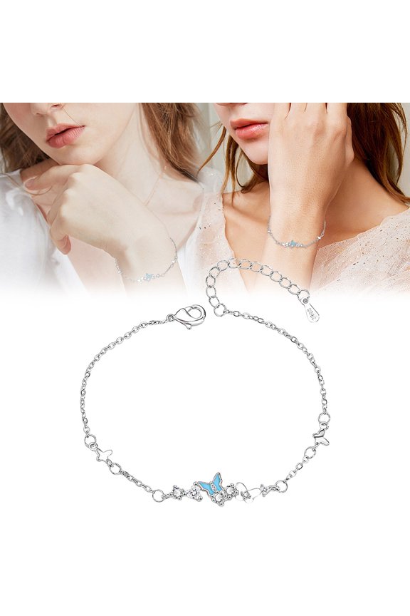 Sterling Silver Bracelet Adjustable Bangle Bracelets For Birthday Anniversary Christmas Day