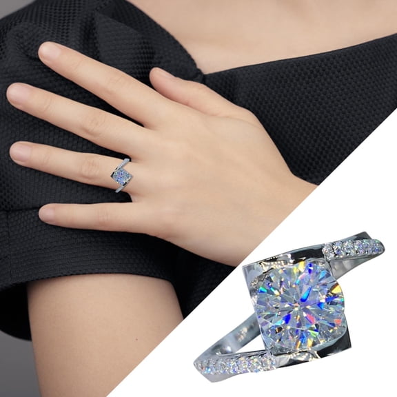 YYKihy Super Flash Simple And Super Open Adjustable Ring