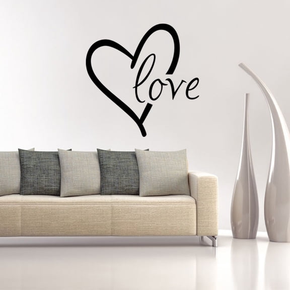 YYKihy Valentine's Bedroom English Living Sticker Wall Day Sticker Carved Proverbs Room Wall Sticker