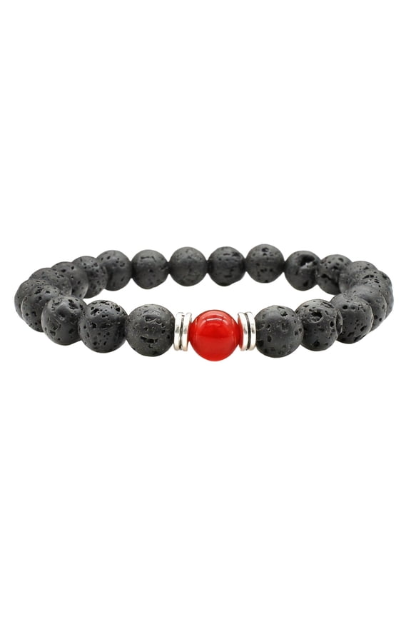 Volcano Stone Bracelet Male And Female Couple Bracelet Aromatherapy Oil Diffuser Stone Bracelet Retro Personalized Versatile Jewelry.