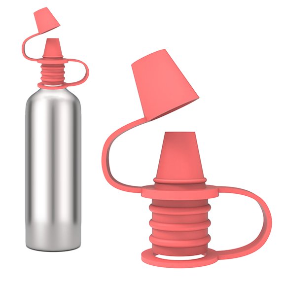 YYKihy Water Bottle Mouth Conversion Head Anti Nozzle Car Anti Overflow Portable Silicone Drinking Water Bottle Conversion Cap