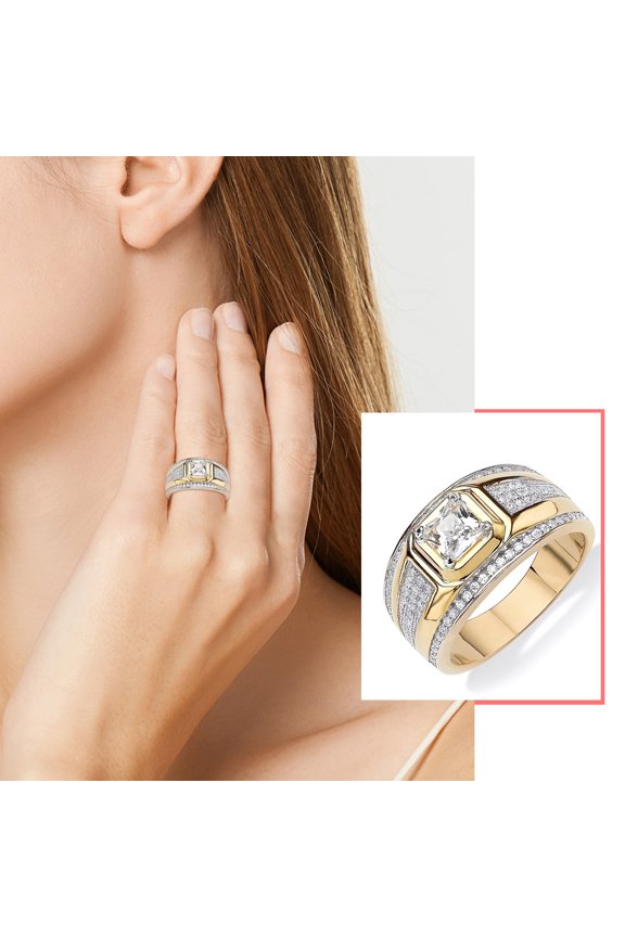Water Drop Shaped Full Diamond Lover Ring Fashion Hollow Ring